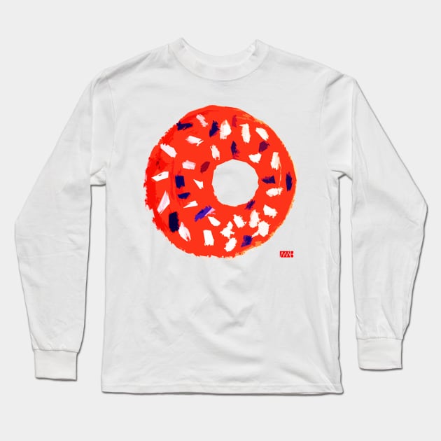 Doughnut Long Sleeve T-Shirt by myleshuntart